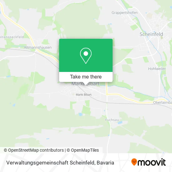 Карта Verwaltungsgemeinschaft Scheinfeld
