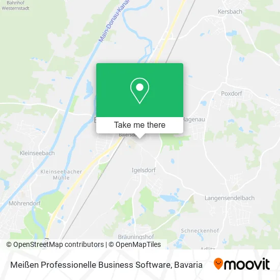 Карта Meißen Professionelle Business Software