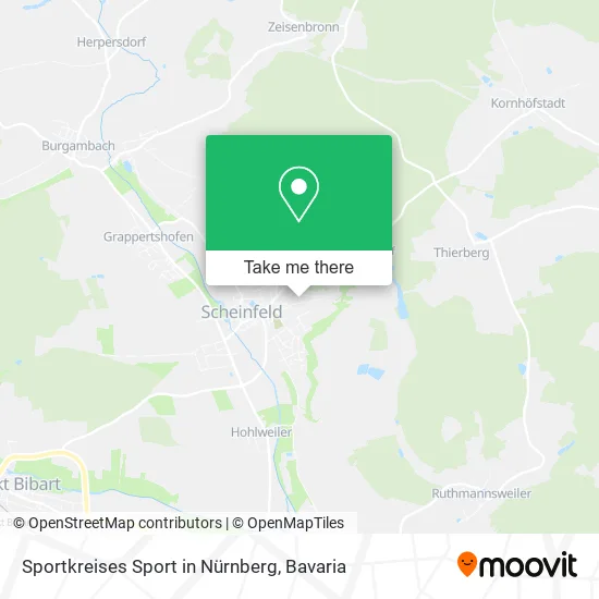 Карта Sportkreises Sport in Nürnberg