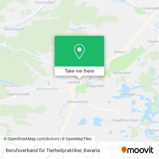 Berufsverband für Tierheilpraktiker map