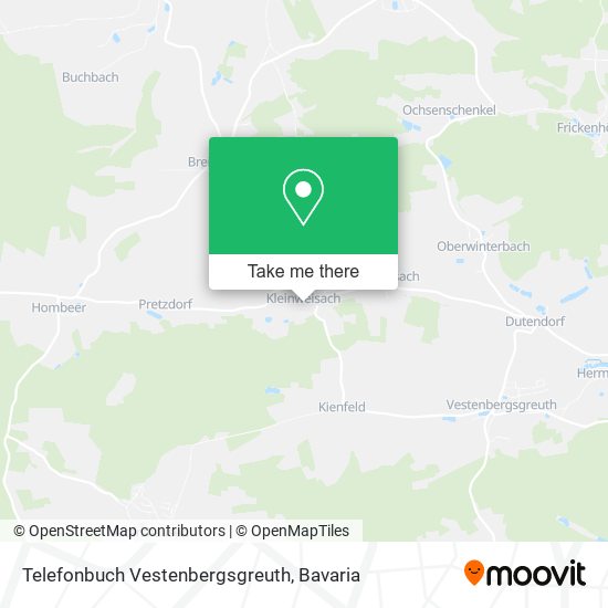 Telefonbuch Vestenbergsgreuth map