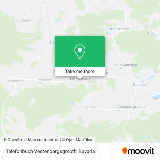 Карта Telefonbuch Vestenbergsgreuth