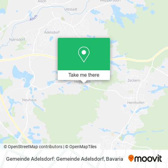 Gemeinde Adelsdorf: Gemeinde Adelsdorf map