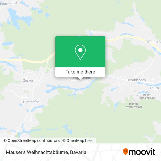 Mauser's Weihnachtsbäume map