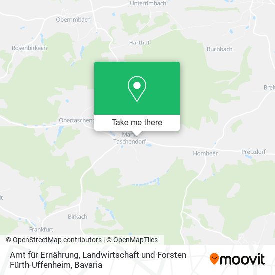 Amt für Ernährung, Landwirtschaft und Forsten Fürth-Uffenheim map