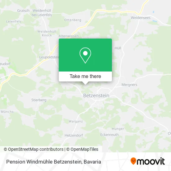 Карта Pension Windmühle Betzenstein