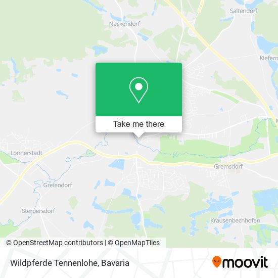 Карта Wildpferde Tennenlohe
