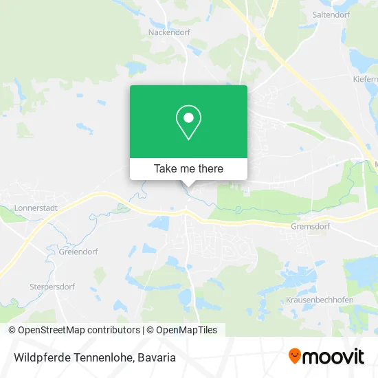 Карта Wildpferde Tennenlohe