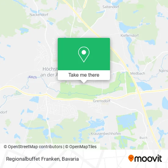 Карта Regionalbuffet Franken