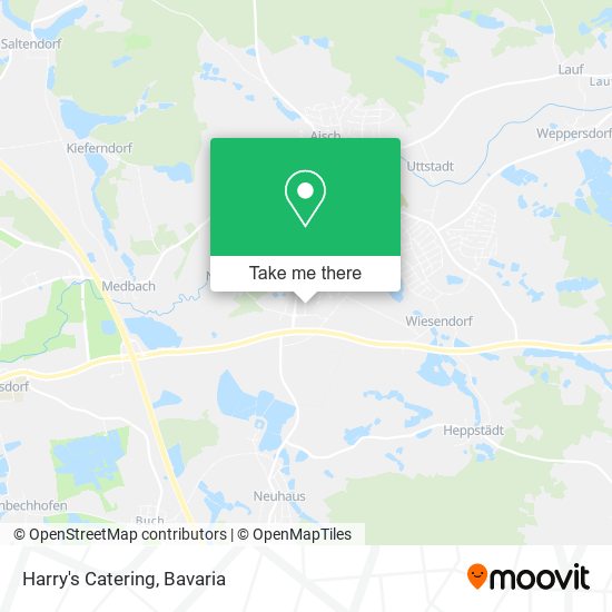 Harry's Catering map