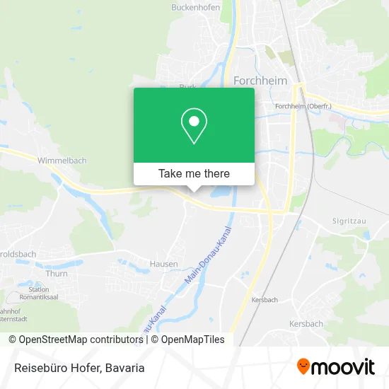 Reisebüro Hofer map