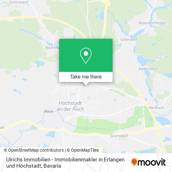 Ulrichs Immobilien - Immobilienmakler in Erlangen und Höchstadt map