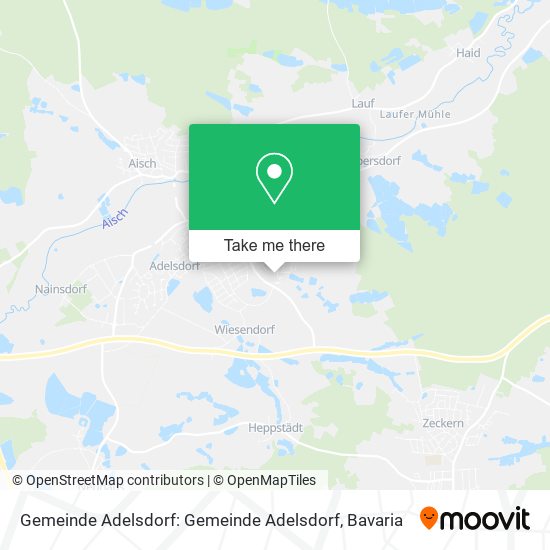 Gemeinde Adelsdorf: Gemeinde Adelsdorf map
