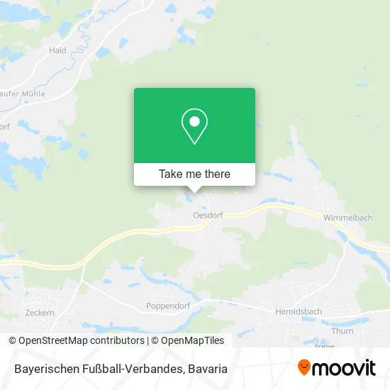 Карта Bayerischen Fußball-Verbandes