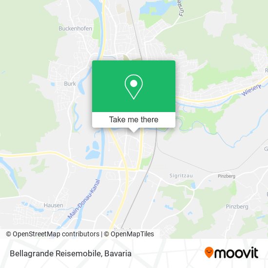 Bellagrande Reisemobile map