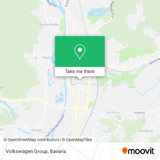 Карта Volkswagen Group