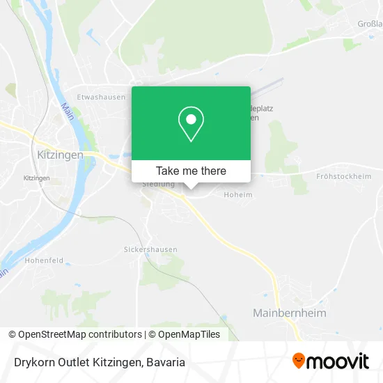 Карта Drykorn Outlet Kitzingen