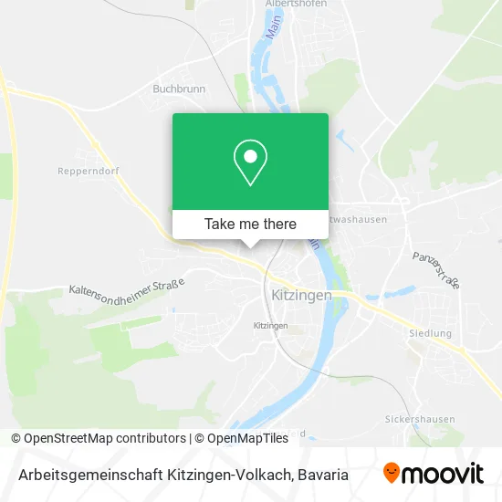 Карта Arbeitsgemeinschaft Kitzingen-Volkach