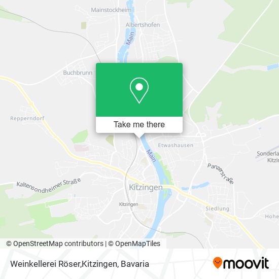 Weinkellerei Röser,Kitzingen map
