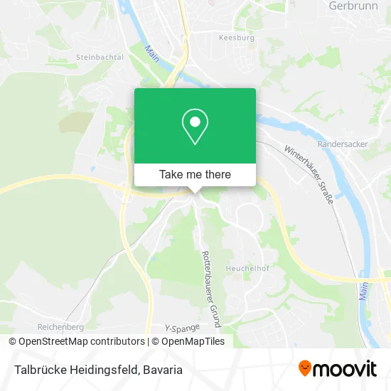 Карта Talbrücke Heidingsfeld