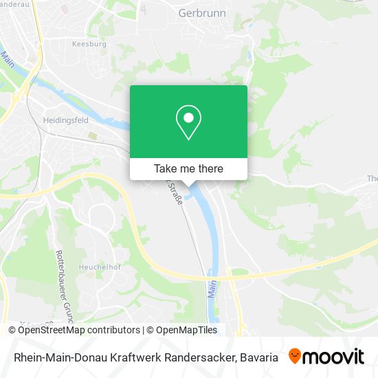 Rhein-Main-Donau Kraftwerk Randersacker map