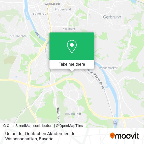 Union der Deutschen Akademien der Wissenschaften map
