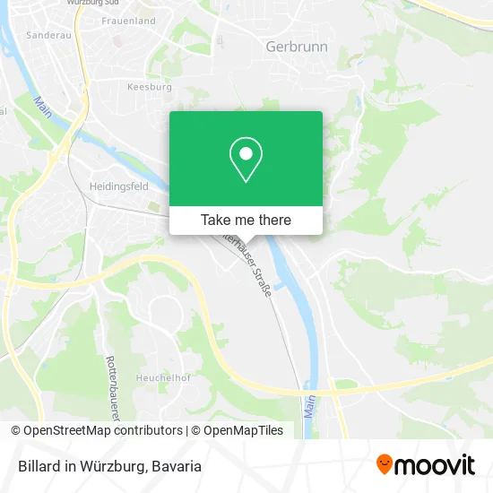 Карта Billard in Würzburg
