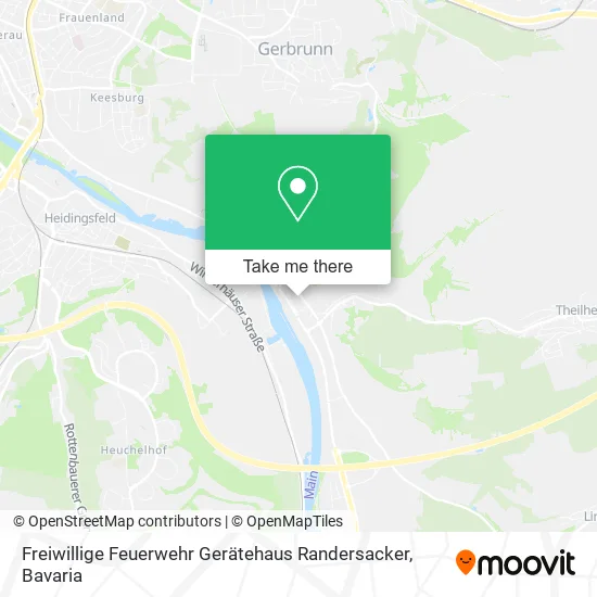 Карта Freiwillige Feuerwehr Gerätehaus Randersacker