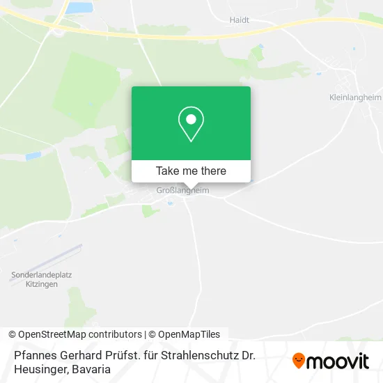 Карта Pfannes Gerhard Prüfst. für Strahlenschutz Dr. Heusinger