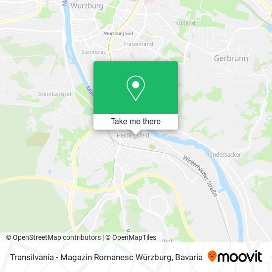 Карта Transilvania - Magazin Romanesc Würzburg