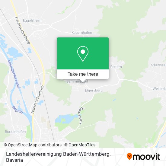 Карта Landeshelfervereinigung Baden-Württemberg