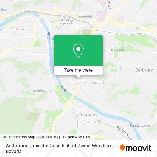 Карта Anthroposophische Gesellschaft Zweig Würzburg