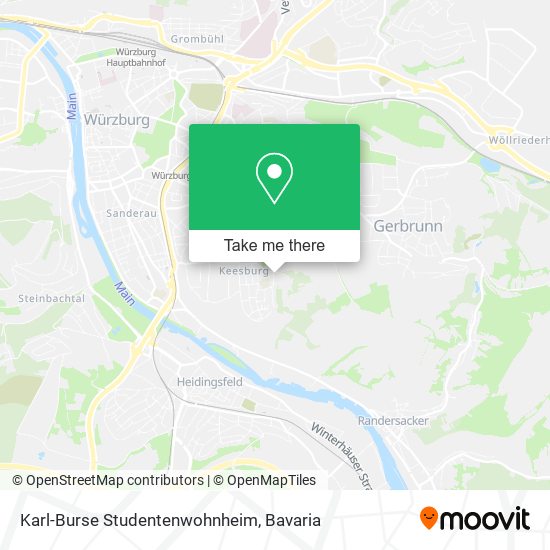 Karl-Burse Studentenwohnheim map