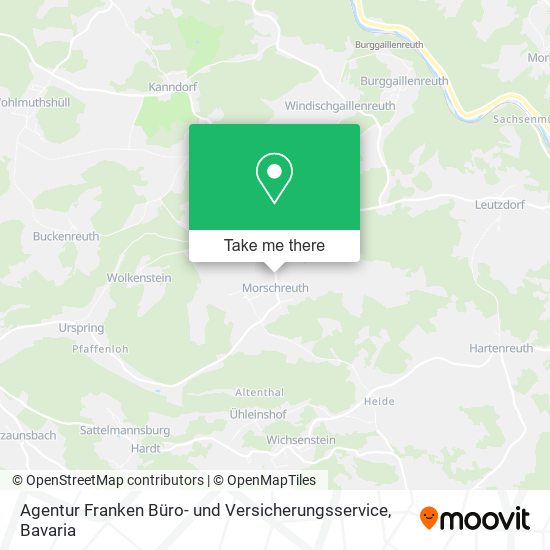 Agentur Franken Büro- und Versicherungsservice map