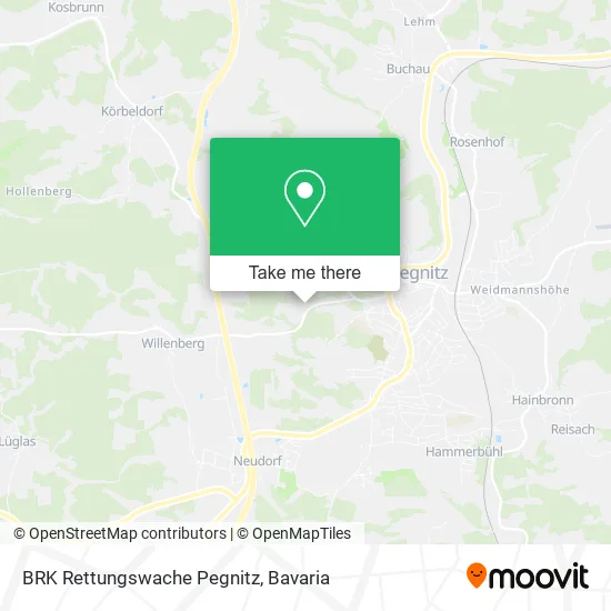 Карта BRK Rettungswache Pegnitz