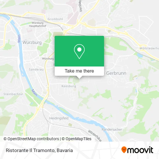 Карта Ristorante Il Tramonto