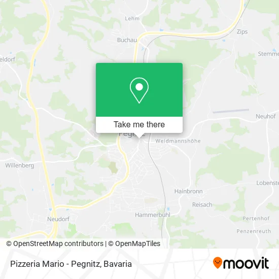 Карта Pizzeria Mario - Pegnitz