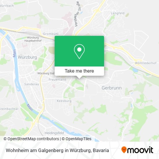 Wohnheim am Galgenberg in Würzburg map