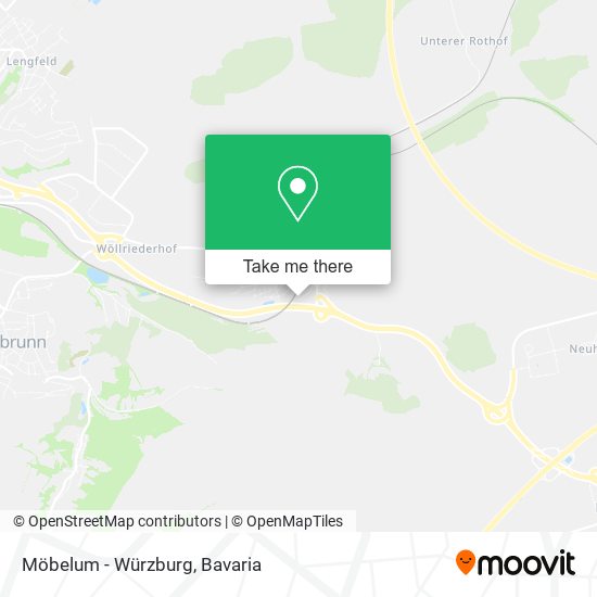 Möbelum - Würzburg map