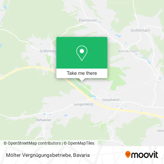 Карта Mölter Vergnügungsbetriebe