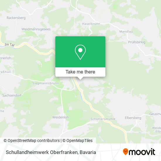 Schullandheimwerk Oberfranken map