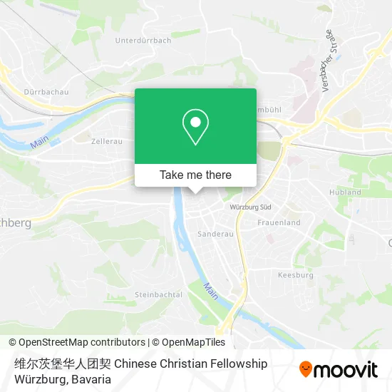 Карта 维尔茨堡华人团契 Chinese Christian Fellowship Würzburg