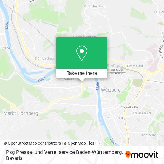 Psg Presse- und Verteilservice Baden-Württemberg map