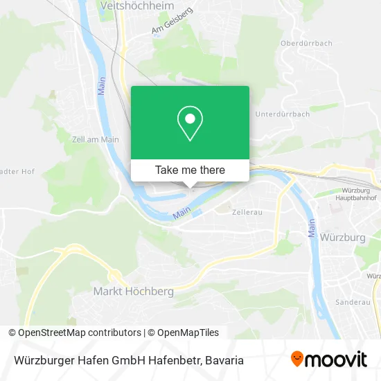 Карта Würzburger Hafen GmbH Hafenbetr
