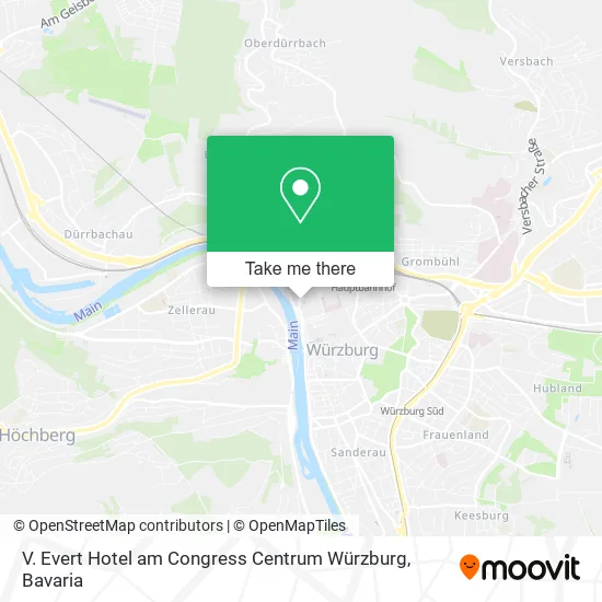 Карта V. Evert Hotel am Congress Centrum Würzburg