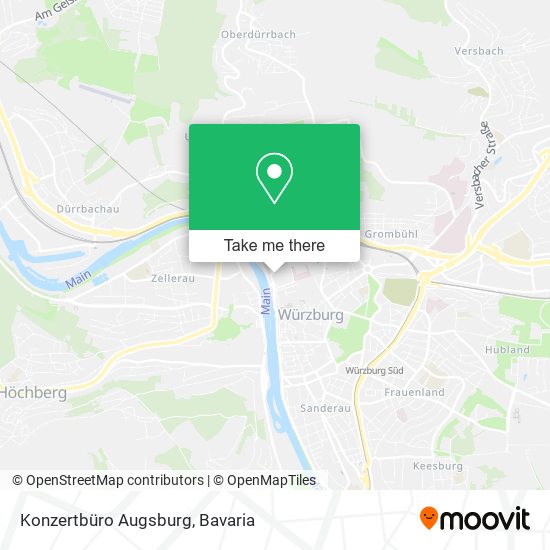 Konzertbüro Augsburg map