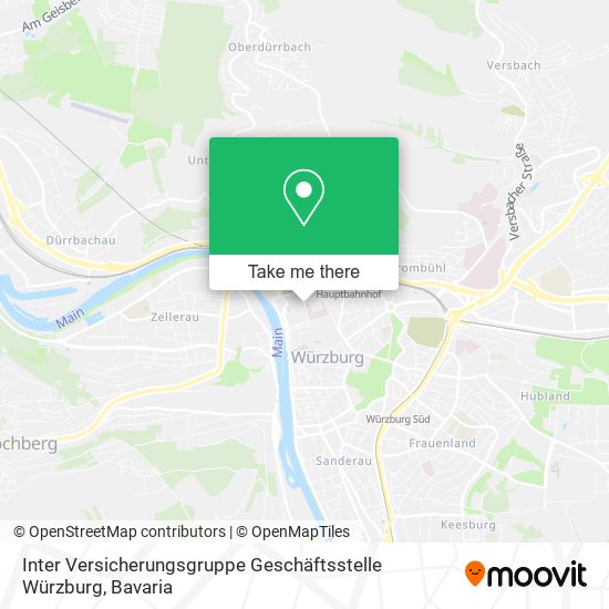 Inter Versicherungsgruppe Geschäftsstelle Würzburg map