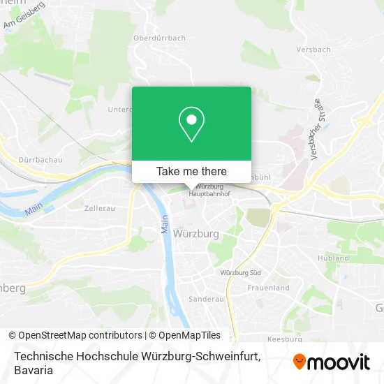 Карта Technische Hochschule Würzburg-Schweinfurt