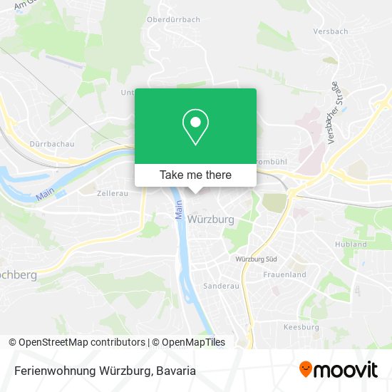 Карта Ferienwohnung Würzburg