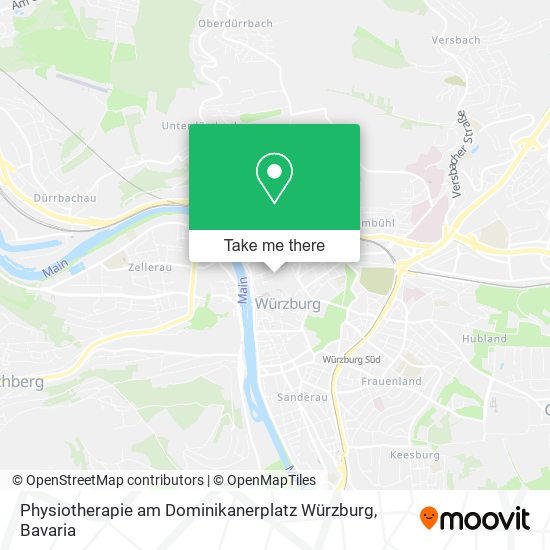 Physiotherapie am Dominikanerplatz Würzburg map